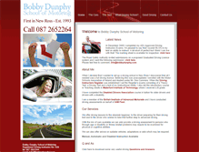 Tablet Screenshot of bobbydunphyschoolofmotoring.com